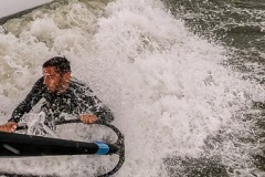 Windsurf wipeout Go pro Blåvand