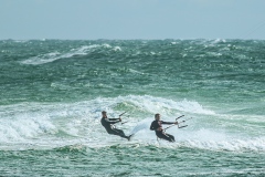 Kitesurfing double Hanstholm Cold Hawaii