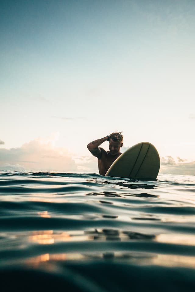 Surfers ear - surfers øre. Windsurfing.