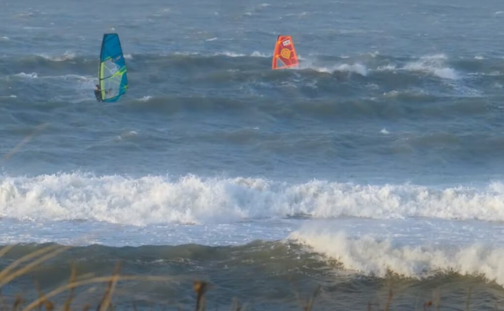 Hanstholm windsurfing februar vinterswell