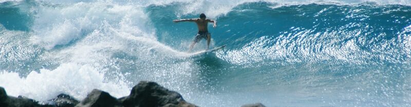 Waimea Bay surfing Hawaii